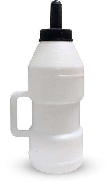 Caneuf Milk Feeding Bottle for Calf with Nipple, Calf Feeding Bottle White, 2.5L 01 Pet Nursing Kit