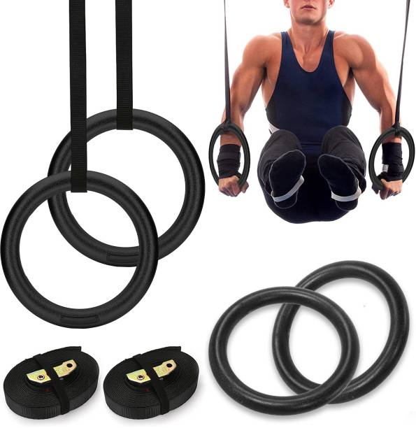 Strauss Gymnastics with Adjustable Straps for Crossfit & Strength Training Pilates Ring