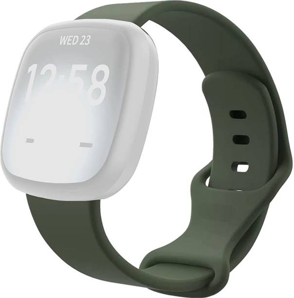 RUPELIK Soft Silicone Watch Strap Band Compatible with Fit bit Sense/Fit bit Versa 3 Smart Watch Strap