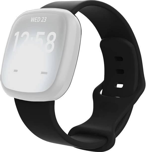 RUPELIK Soft Silicone Watch Strap Band Compatible with Fit bit Sense/Fit bit Versa 3 Smart Watch Strap