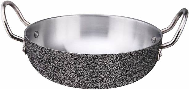 Navghar Heavy quality Deluxe kadhai with induction base Kadhai Kadhai 25 cm diameter 3.5 L capacity