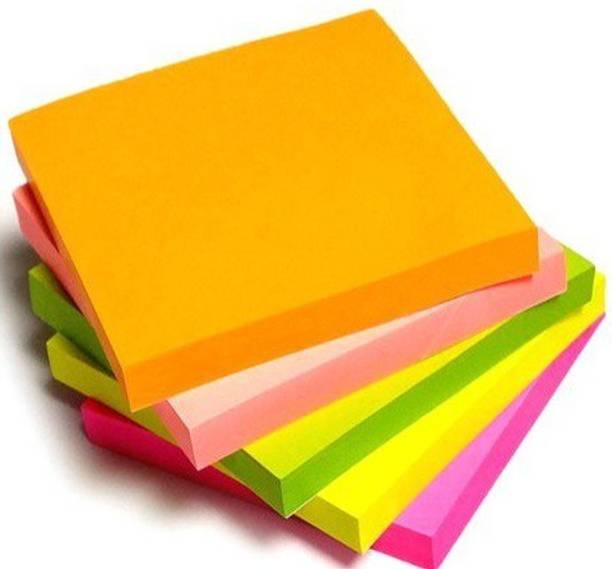 QURTASIA Multicolor Sticky Notes for School, Office, Shop use  Office Set