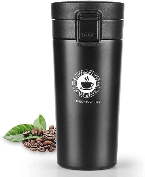 ashirwad Vacuum Insulated Travel Tea Coffee Hot Cold Car Thermal Tumblers Thermos 400 ml Flask
