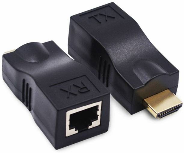 microware HDMI Cable 0.2 m 4K 3D HDMI 2.0 30M Extender to RJ45 Over Cat 5e/6 Network LAN Ethernet Adapter