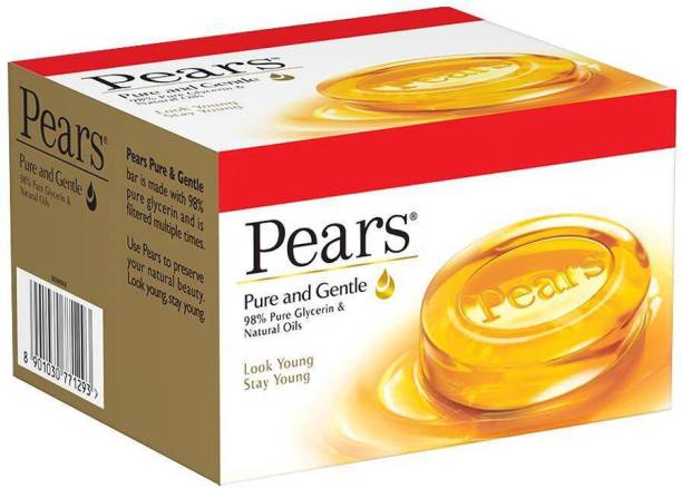 Pears Pure And Gentle Bathing Bar 98% Pure Glycerin & Natural Oils Pack Of 01