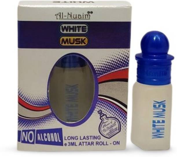 Al Nuaim Brand 100% Original White Musk 3Ml Great Fragrance Long-Lasting (Unisex) Floral Attar