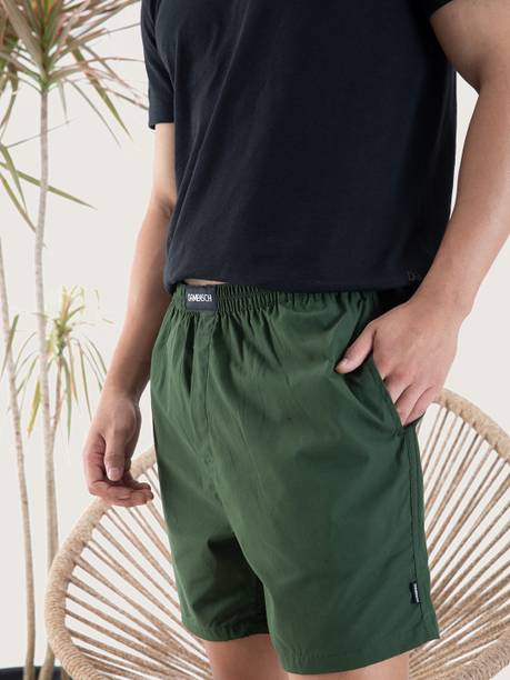 Breeze Cotton Side Pocket Solid Men Boxer