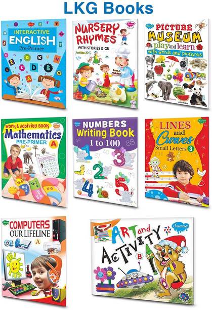 Sawan Present LKG Books (Set Of 8) (Reading, Writing, Learning) | Manoj Publications