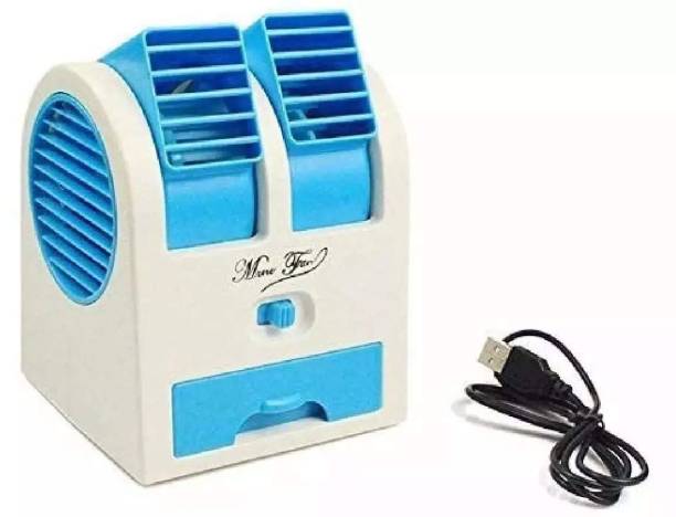 IMMUTABLE Portable Dual Bladeless Mini Cooler Desktop Water Air Conditioner T16 PORTABLE MINI COOLER T16 USB Air Cooler