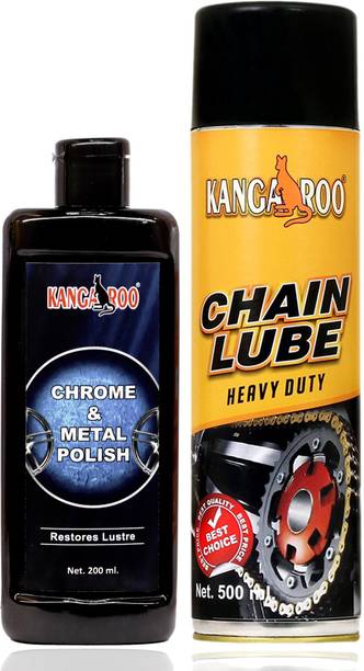 KANGAROO Chain Lube 500 ML with Metal Polish 200 ML Chain Oil