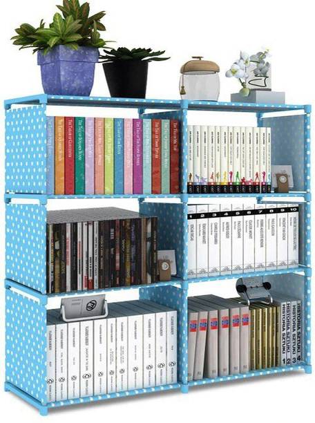 SPIRITED Plastic 8 Shelf Book Organizer Plastic Open Book Shelf