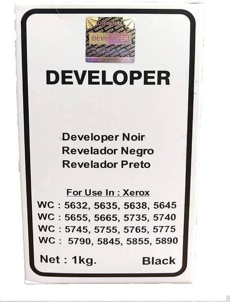 wetech Developer Compatible for Xerox 5855/5865/5875/5890/5735/5745/5755 (1KG) Black Ink Toner