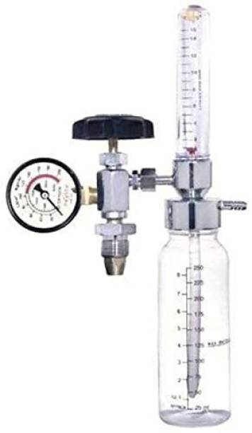 SMIC Oxygen Flowmeter with Humidifier Bottle Floor Mount Oxygen Cylinder Holder