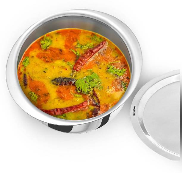 Hawkins Triply Stainless Steel Patila, Tope, Bhagona, Tapeli (SSP40S) Tope with Lid 4 L capacity 22.6 cm diameter