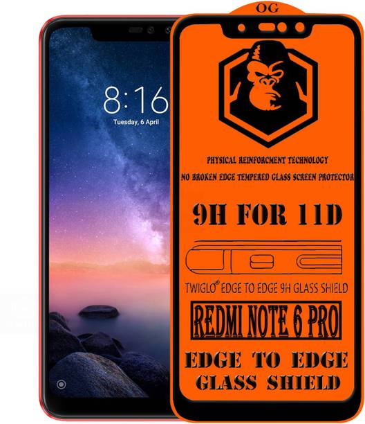 TWIGLO Edge To Edge Tempered Glass for Mi Redmi Note 6 Pro