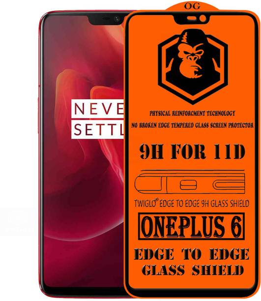 TWIGLO Edge To Edge Tempered Glass for OnePlus 6