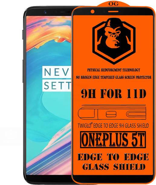 TWIGLO Edge To Edge Tempered Glass for OnePlus 5T