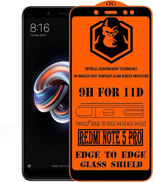 TWIGLO Edge To Edge Tempered Glass for Mi Redmi Note 5 Pro