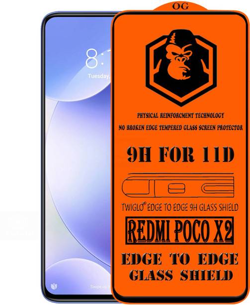 TWIGLO Edge To Edge Tempered Glass for REDMI POCO X2