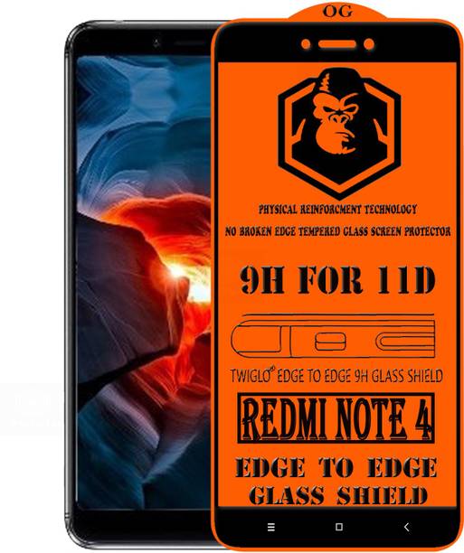 TWIGLO Edge To Edge Tempered Glass for Mi Redmi Note 4