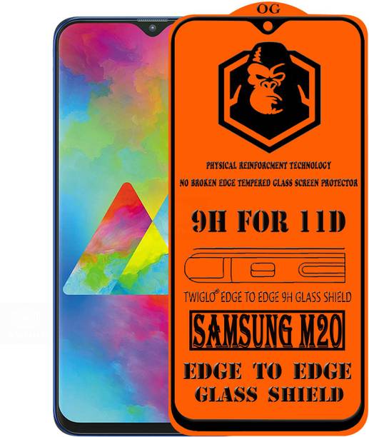 TWIGLO Edge To Edge Tempered Glass for Samsung Galaxy M20