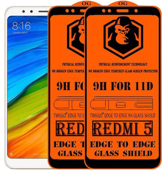 TWIGLO Edge To Edge Tempered Glass for Mi Redmi 5