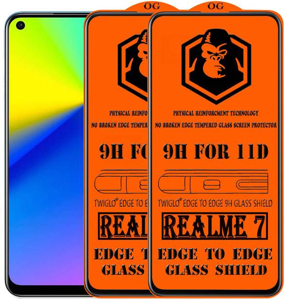 TWIGLO Edge To Edge Tempered Glass for REALME 7