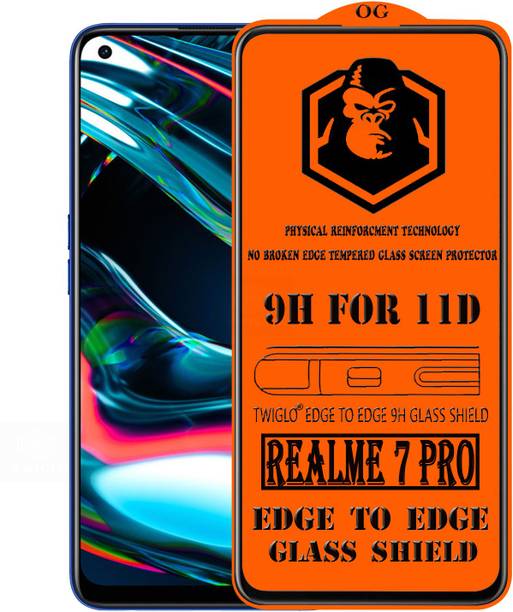 TWIGLO Edge To Edge Tempered Glass for REALME 7 PRO