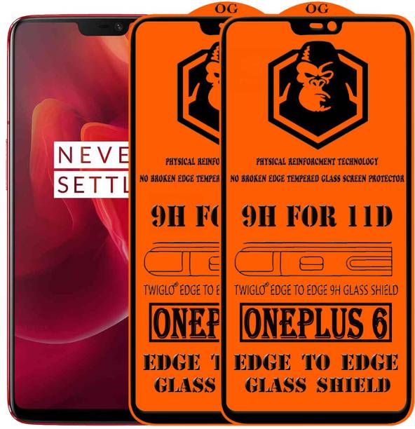 TWIGLO Edge To Edge Tempered Glass for OnePlus 6