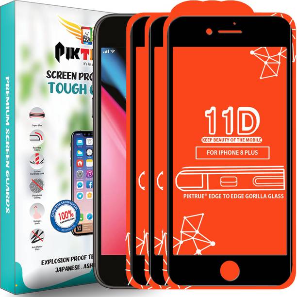 PikTrue Edge To Edge Tempered Glass for Apple iPhone 8 Plus