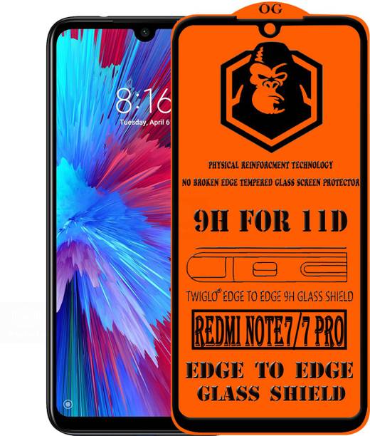 TWIGLO Edge To Edge Tempered Glass for REDMI NOTE 7 PRO