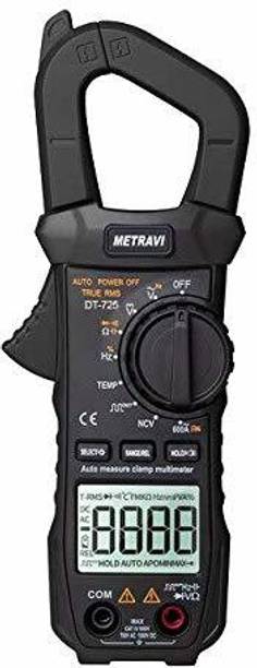 Metravi DT-725 TRMS AC/DC Digital Pocket Clamp Meter upto 600A with Auto Ranging Digital Multimeter