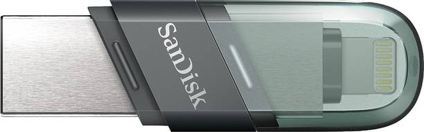 SanDisk iXpand Flash Drive Flip 64 GB OTG Drive Compatible with Desktop Computer, Laptop, Mobile, Television Lightning, USB 3.1 Metal Case