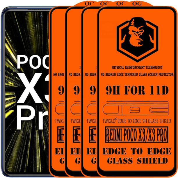 TWIGLO Edge To Edge Tempered Glass for REDMI POCO X3 PRO