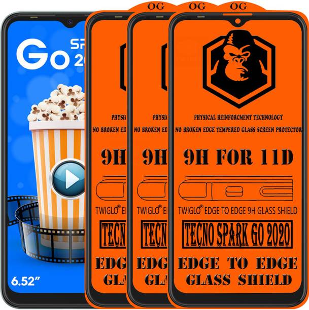TWIGLO Edge To Edge Tempered Glass for TECNO SPARK GO 2020