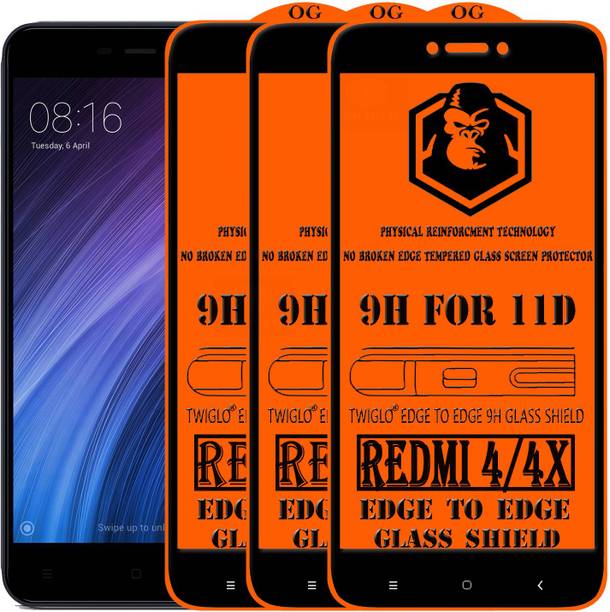 TWIGLO Edge To Edge Tempered Glass for Mi Redmi 4