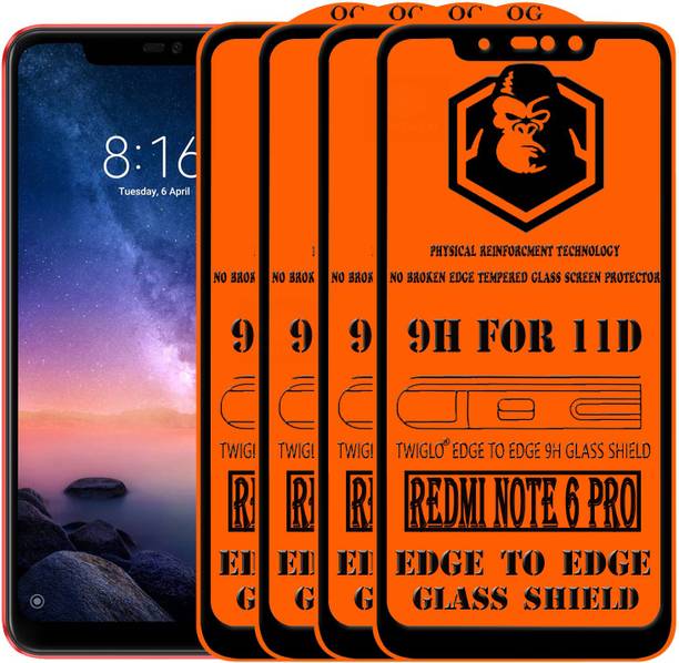TWIGLO Edge To Edge Tempered Glass for Mi Redmi Note 6 Pro