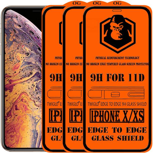 TWIGLO Edge To Edge Tempered Glass for Apple iPhone XS