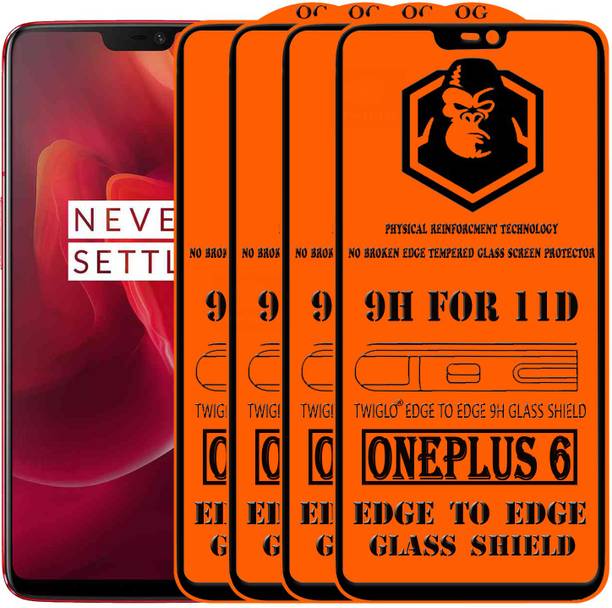 TWIGLO Edge To Edge Tempered Glass for OnePlus 6
