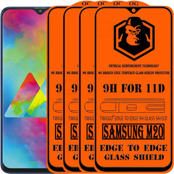 TWIGLO Edge To Edge Tempered Glass for Samsung Galaxy M20