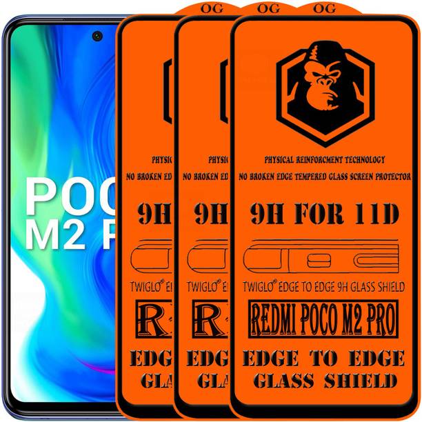TWIGLO Edge To Edge Tempered Glass for REDMI POCO M2 PRO