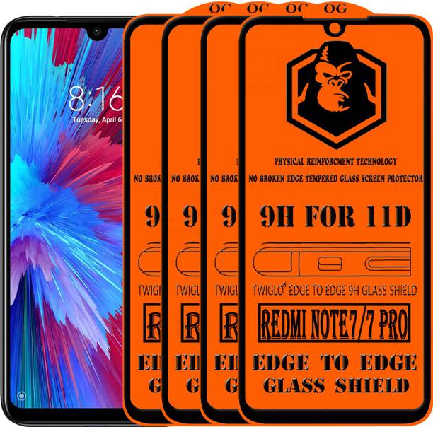 TWIGLO Edge To Edge Tempered Glass for REDMI NOTE 7 PRO