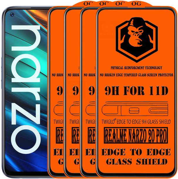 TWIGLO Edge To Edge Tempered Glass for REALME NARZO 20 PRO