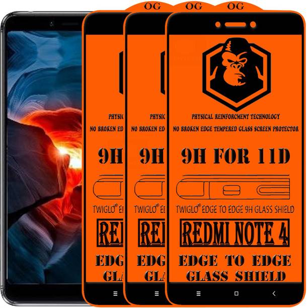 TWIGLO Edge To Edge Tempered Glass for Mi Redmi Note 4