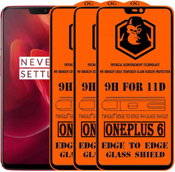 TWIGLO Edge To Edge Tempered Glass for OnePlus 6