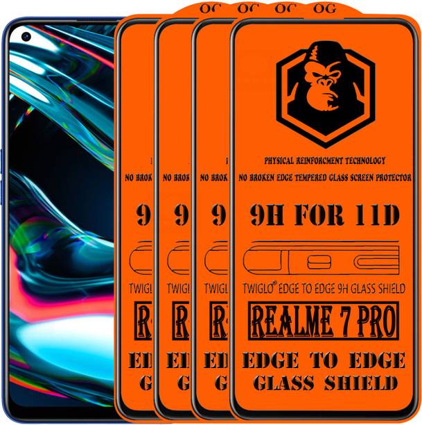 TWIGLO Edge To Edge Tempered Glass for REALME 7 PRO