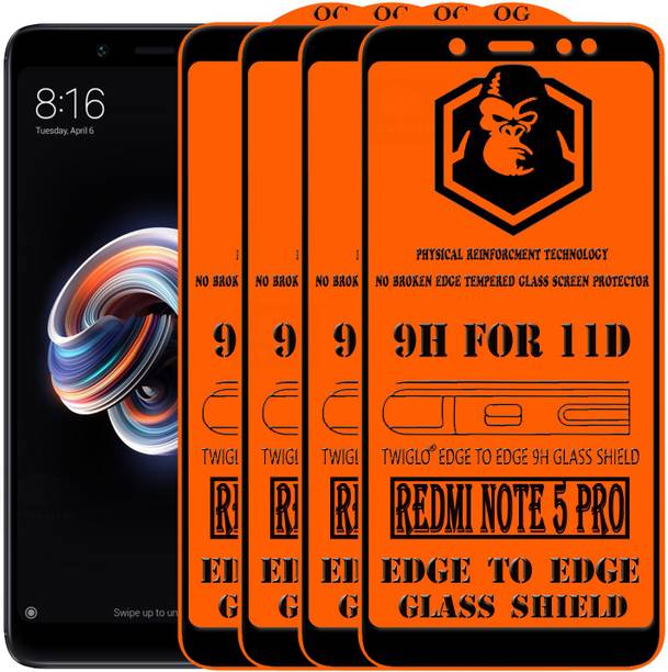 TWIGLO Edge To Edge Tempered Glass for Mi Redmi Note 5 Pro