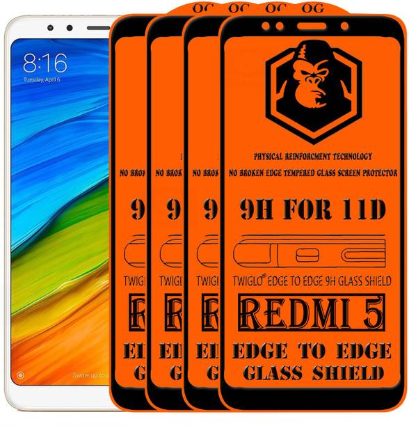 TWIGLO Edge To Edge Tempered Glass for Mi Redmi 5