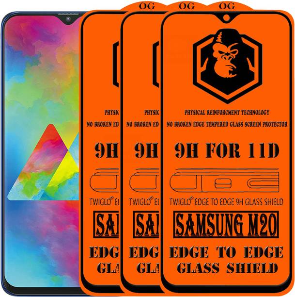 TWIGLO Edge To Edge Tempered Glass for Samsung Galaxy M20