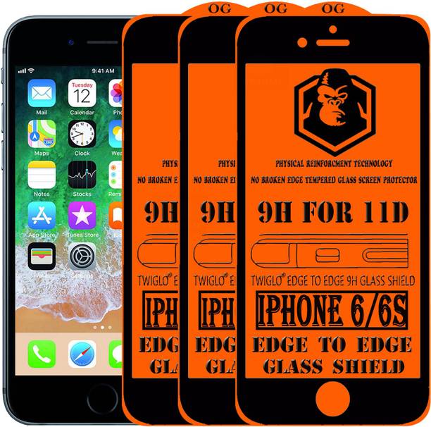 TWIGLO Edge To Edge Tempered Glass for Apple iPhone 6